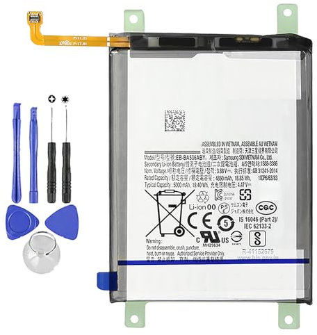 Akku kompatibel mit Samsung Galaxy A33 / A53 (5G) / EB-BA536ABY 5000 mAh mit Schraubendreher-Set