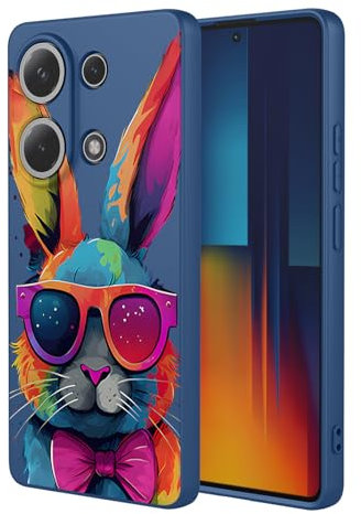 BORYA Silicone Cover per Xiaomi Redmi Note 13 Pro 4G / Poco M6 Pro 4G, Ultra Sottile Antiurto Morbida Antigraffio Premio TPU Custodia, Elegante Semplice Colore Modello Caso con Fodera Microfibra. P6