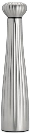 Robert Welch Palm Satin Large Pepper Mill. Made from Stainless Steel. 25-Year Guarantee.