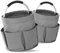 Universal Reinigungs-Caddy, Faltbarer Organizer für Haus und Garten mit 6 Fächern für Geräte, Werkzeug, Putzutensilien, Ø 28 x 26,5 cm, Anthrazit