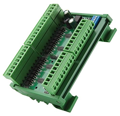 Swiixxer 32-Kanal PNP Isolierter Digital Eingang RS485 Modbus Rtu Controller DC 12V 24V Schalter Mengener Fassung Platine (Mit GehäUse)