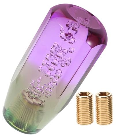 JUMPLAWN Titel Kristallfarbwechsel Schaltknauf Mit Bubble-Design Manueller Ganghebel Für Universelle Fahrzeuganpassungen Stylisches Autozubehör