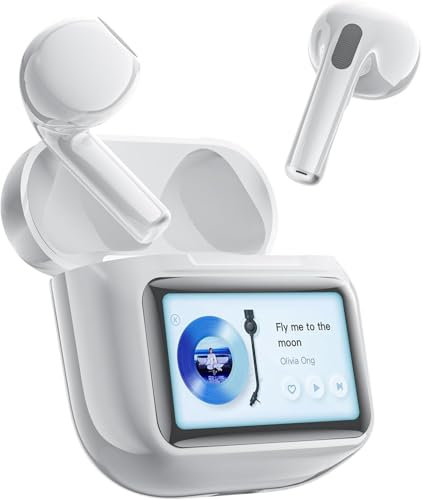 Auriculares Inalámbricos,Bluetooth 5.4 In EarAuriculares con Cancelacion Ruido HD Mic,48H Estéreo Control Táctil Cascos Inalambricos,IP7 Impermeable Bluetooth Auriculares para/iPhone/iOS/Android