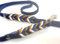 Leine passen zum Annyx Geschirr für Hund Blaubeere, Nylon Paracord oder Leder in verschiedenen Längen (2,5 Meter, Lederleine)