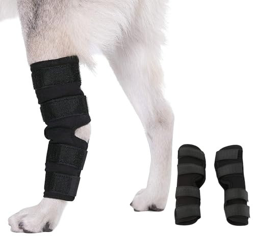 1 Paar Gelenkbandage für Hunde, Hunde Kniebandage, Hunde Gelenkbandage Stützbandage, Hunde Bein Sprunggelenk Wrap, Kniebandage für Hunde, Haustier Schutzausrüstung, Haustier Hunde Handgelenk Bandage