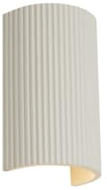 Qazqa Skandinavisch Wandleuchte, Wandlampe - Plaster - Beige, max. 10W, Geeignet für LED, 2-flammig, 9cm, Ideal als Flur und Wohnzimmerlampe