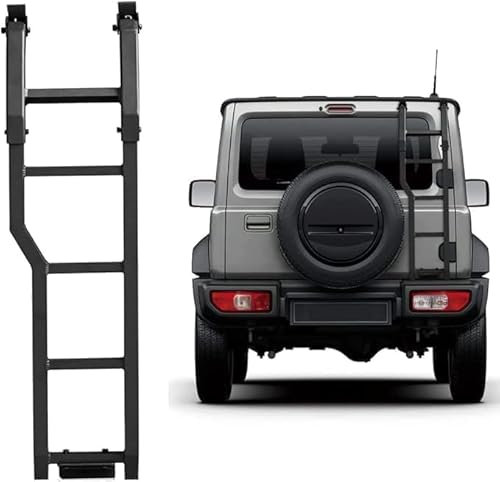 YYlong Scaletta per portellone Posteriore Auto per Suzuki Jimny 2018+ scaletta per Cross Country Scala da Arrampicata Porta Posteriore