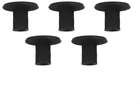 Eawfgtuw 5 Stück IC-Chip Manueller Vakuum-Saugnapf mit Saugnapf für Elektronik DIY Pick Up Werkzeug Antistatisches Design 3 mm 6 mm 10 mm Durchmesser Schwarz Gummi (6 mm)