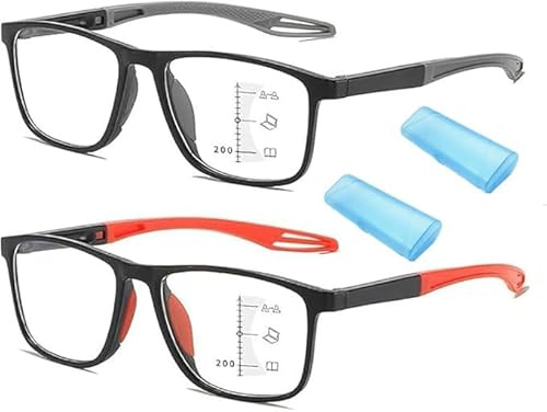 Sovtay Brille Zoom, Gleitsichtbrille Herren, Ultraleichte Und Bequeme Anti-Blaulicht-Brille Für Presbyopie, Anti-Blaulicht Intelligente Zoom Automatische Brillen