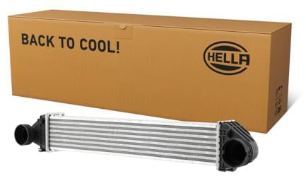 HELLA 8ML 366 471-121 Ladeluftkühler - Kühlrippen gelötet | 8ML 366 471-121 Kompatibel mit A-Klasse (W169),B-Klasse Sports Tourer (W245)
