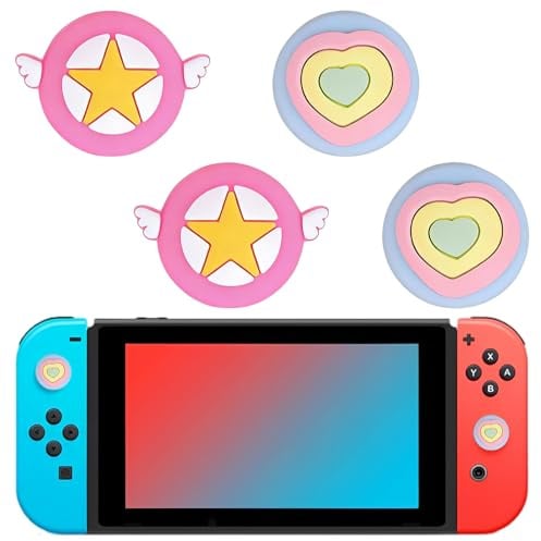 Grip Joystick Kappen für Nintendo Switch 2, 4 Stück Silikon Thumbstick Grip Cover Stick-Abdeckungen für Joy Con 2, Zubehör für Switch 2