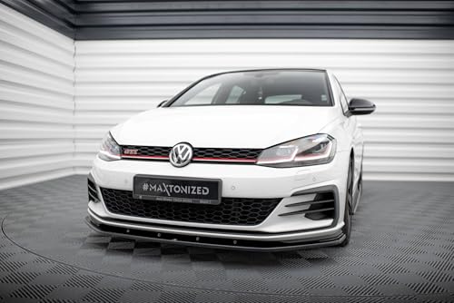 Maxton Design Frontlippe V.1 für VW Golf 7 GTI/GTD Facelift ab 03/2017 Hochglanz schwarz