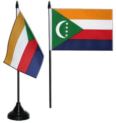 Digni® Drapeau de Table Comores, Mini Drapeau - 10 x 15 cm