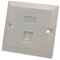 kenable RJ45 Unterputzdose Platte Wand Buchsen CAT6 Einzelne 1 Port Mit Module Klinke [1 Port]