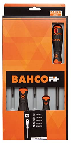 Bahco B219.035 Fit Tamper Screwdriver Set, Multi-Colour
