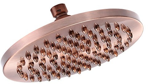 Spruzzatore regolabile da 8 pollici in stile vintage per il bagno, in rame, rosso anticato