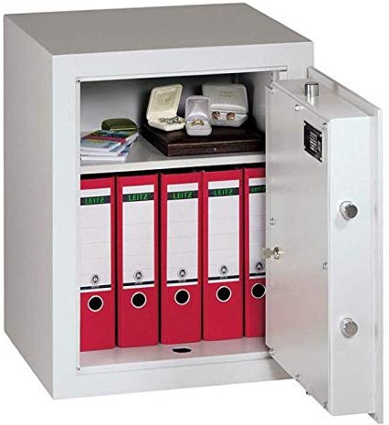 Müller Safe MV 3 Möbeltresor, Doppelbartschloss mit 2 Schlüsseln, Grad 1 nach EN 1143-1, H47.6xB49.6xT27 cm, 77 kg