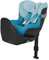 CYBEX Gold Kinder-Autositz Sirona S2 i-Size, Ab ca. 3 Monaten bis 4 Jahre, Max. 18 kg, SensorSafe kompatibel, Beach Blue