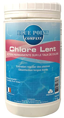 Chlore Lent Galets/Pastilles Piscine – Traitement avec Action permanente sur Le taux de Chlore/Galet de Chlore 125G et 20G, désinfection et Anti-algues – Entretien Eau Piscine (Pastilles 20G)