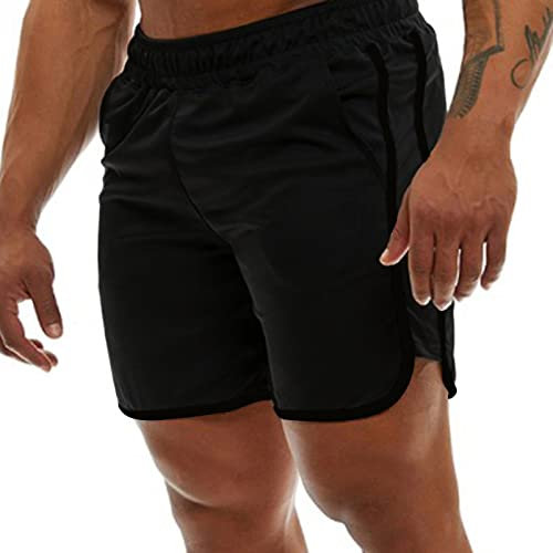 Genfien Herren Sport Shorts Schnell Trocknend Kurze Hose Laufshorts Running Sporthose Fitness Trainingthose Sporthose Junge Sportshorts Jogginghose für Herren
