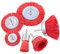 Pvczool 6Pcs Nylon Filament Abrasive Wire Brush Wheel & Cup Brush Set with 1/4 Inch, 6 Sizes Nylon Set Perfect