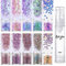 10 Colors Body Glitter Cosmetic Glitter - Face Glitter Chunky Glitter - Face Glitter Festival Hair Glitter with Glue and Brush for Body, Hair, Nails, Stage, Halloween, Party