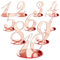 Nchdewui 10-Stück Tischnummer, Acrylschilder Hochzeit, Tischzahlen Hochzeit für Hochzeit, Empfang, Geburtstag, Bankett, Jahrestag, Party, Restaurants, CaféS, Dekorationen (Rose Gold)