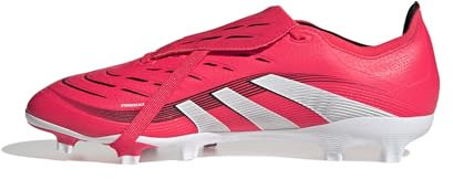 adidas Predator League Fold-Over Tongue Firm Multi Ground Football Boots, Scarpe da Calcio Unisex-Adulto, Lucid Red/Cloud White/Core Black, 43 1/3 EU