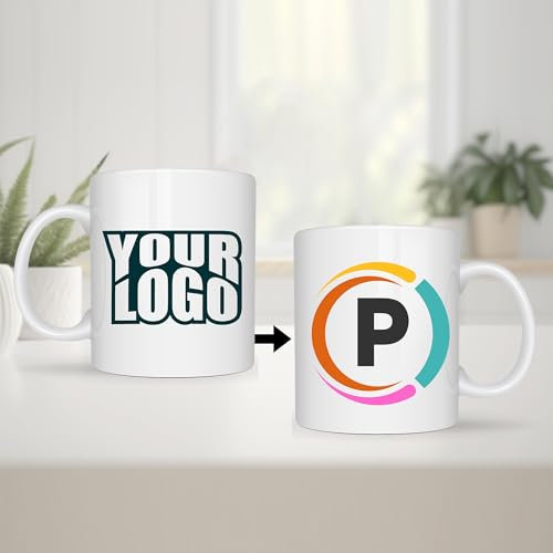 zouwii Tazza Con Logo Personalizzato Regalo per Imprenditore Tazza Con Testo Personalizzato Tazza Con Logo Regalo Di Marketing Corporate Bulk Business Swag Tazza Da Caffè Con Logo per Piccole Imprese