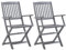 RWCCCRW Set aus 2 Outdoor-Klappstühlen aus massivem Akazienholz, Artikelmaterial: Massives Akazienholz (geschliffen) mit Grauer Waschung