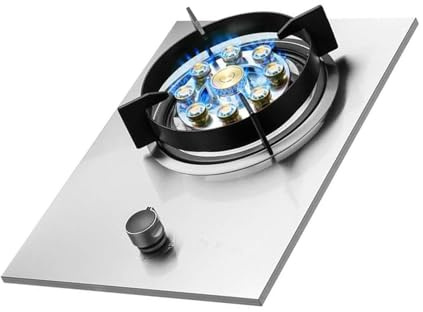 Cuisinière À Gaz 1 Feu, Plaque De Cuisson À Gaz 5,5 KW, Régulateurs De Température Intérieurs En Acier Inoxydable, Avec Protection Anti-extinction(LPG)