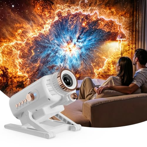 3D Holograp Galaxy Projector, Star Projector 60 Built-in Dynamic Scene Mode | With Bluetooth Speaker & Remote Control, Planetarium Projector for Living Room Bedroom, Forr Gifts for Girls,Boys,Kids,Adult