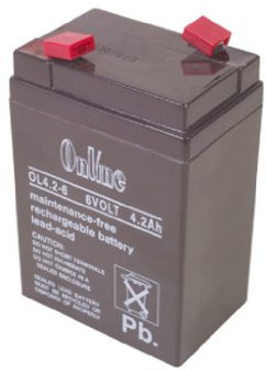 6V Sealed Lead Acid Battery 4.5Ah 1 Pack