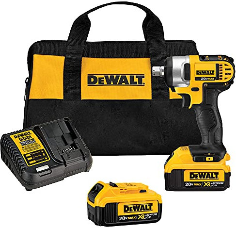 Dewalt DCF880M1 18V XR Li-Ion 1/2 Compact Impact Wrench - 1 x 4.0ah Battery