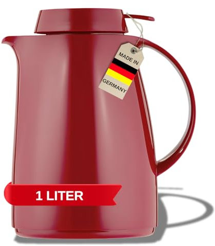 Helios Servitherm Kunststoff-Isolierkanne, rot, 1 Liter