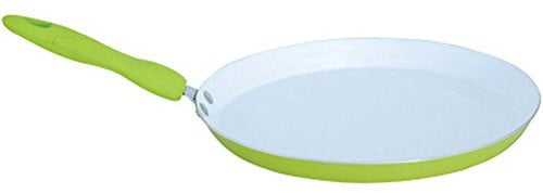 MSV Aluminium Pancake Pan with Ceramic Coating, Green, 28 cm