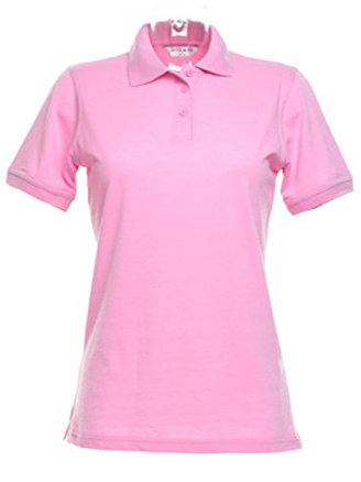 Kustom Kit New Womens Klassic Polo-Shirt with Superwash Pink Size 12