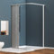 Box doccia estensibile in PVC a due lati due ante apertura laterale 80/100