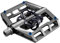 Funn Mamba Mountain Bike Clipless Pedals, doppelseitige Klickpedale mit breiter Plattform für MTB, kompatibel mit SPD Cleats, 9/16-Zoll CrMo-Achse Fahrradpedale (Grau)