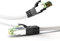 goobay 55129 Câble patch RJ45, Cat 8.1, câble réseau, Ethernet, câble Playstation, câble Xbox, câble LAN, DSL, Highspeed, connecteur RJ45, blanc, 10 mètres
