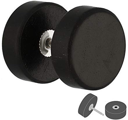 Treuheld Piercing Fake Plug - Holz - Schwarz [03.] - 1.0 x 10 mm