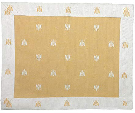 Tessuto Artistico Umbro Sottopiatto Linea Ape 50x40 cm Puro Cotone Color Giallo