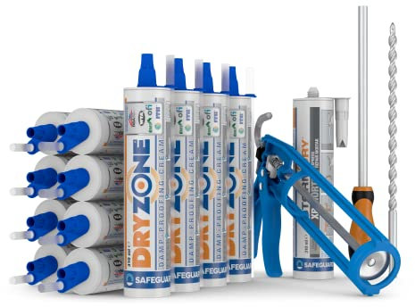 Dryzone kit de inyección antihumedad - 6 metros - Todo lo que necesitas para tratar las humedades en casa