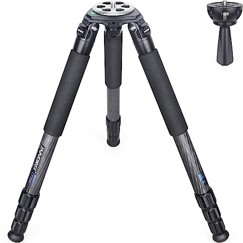 INNOREL LT324C Kohlefaser-Stativ 146cm/57.5zoll Fachmann Schwerlast Kamerastativ Max Rohr 32mm Max Belastung 30kg Mit 75mm Schüsseladapter Stativtasche Stabile Vogelbeobachtung Tripod(LT324C+BL75N)