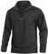 KEFITEVD Fahrrad Pullover Herren Longsleeve 1/4 Zip Regular Fit Funktionsshirt Atmungsaktiv Langarmshirt Weich Ski Shirt Herren Schwarz XL