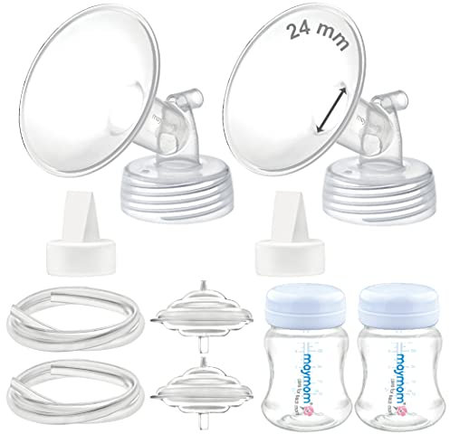 Maymom Pumpenteile Spectra S2 Spectra S1,24mm-Flansch Ventil Schlauch Flasche Rücklaufschutz,nicht Original Spectra S2 Zubehör Ersatz Spectra Entenschnabelventil Spectra Flasche Spectra(24-mm-Flansch)