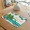 Beydodo Tischset 4er Set Stoff Auto mit Weihnachtsbäumen, Platzset rutschfest Platzdeckchen Abwaschbar 45x32CM