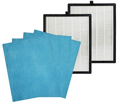 PUREBURG Replacement Filter Compatible with UNbeaten Pets 300, UN142 & UN142 Pro Air Purifiers,2-Pack H13 True HEPA 4-Stage Filtration