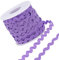 GORGECRAFT 27 Yard/25 m Rick Rack Trim Ribbon Wave Nähen Biegen Fransen Trim 5mm/0.2 Zoll Zum Nähen von Blumen Machen Hochzeit Spitzenband Handwerk (Lila)