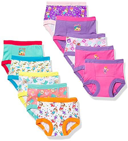 Glattol Coco Melon 10-PK Toddler Potty Training Pants with Stickers and Success Tracking Chart in Size 18M, 2T, 3T and 4T